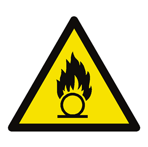 oxidising hazard symbol