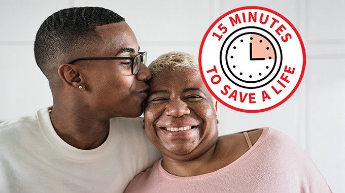 15 minutes to save a life campaign image
